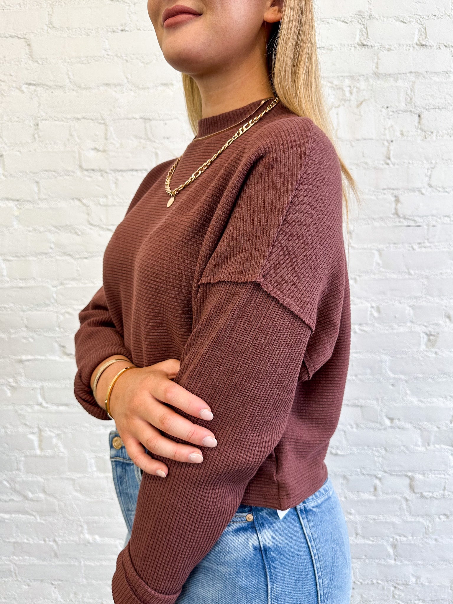 Throw And Go Mockneck Sweater