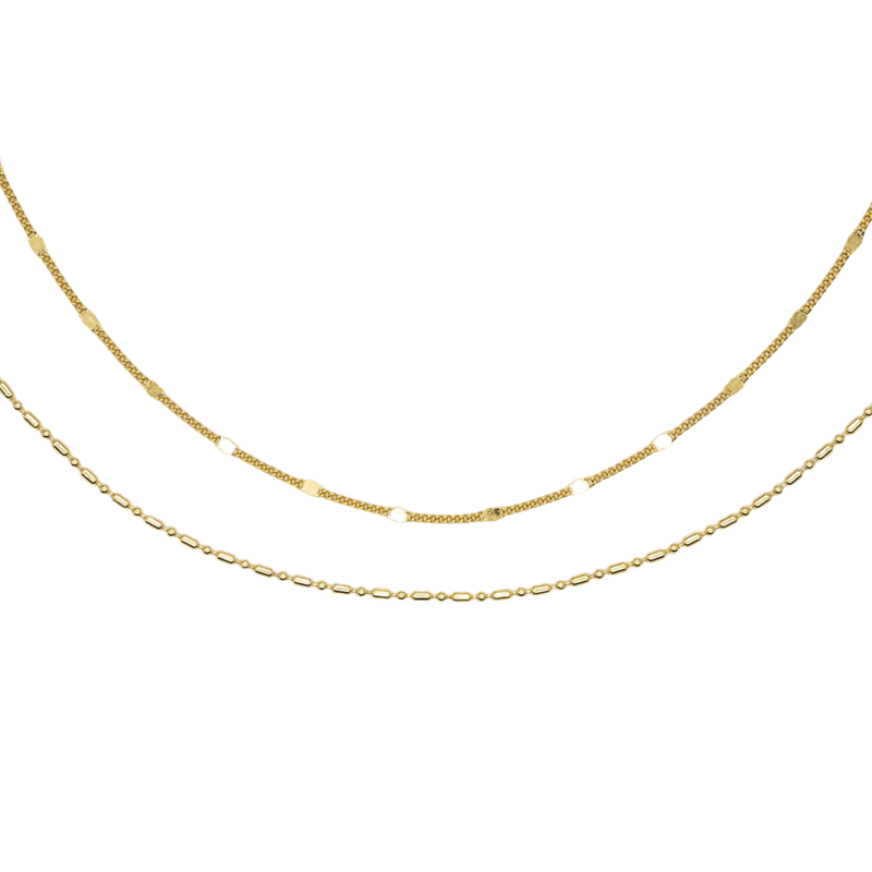 Dainty Layered Reflective Choker