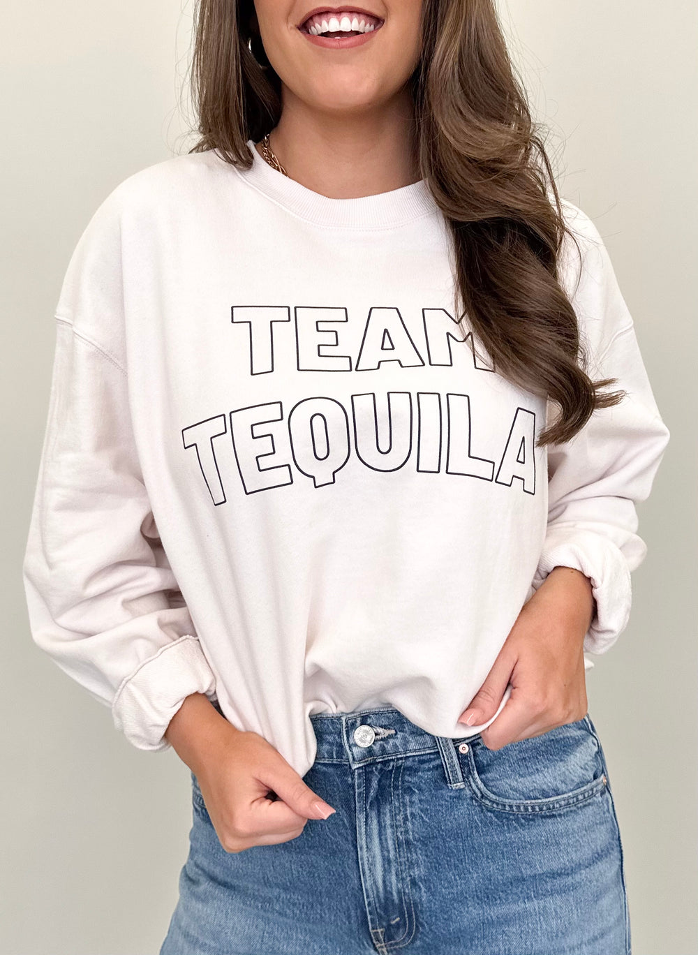 Premium Wash Team Tequila Graphic Sweatshirt