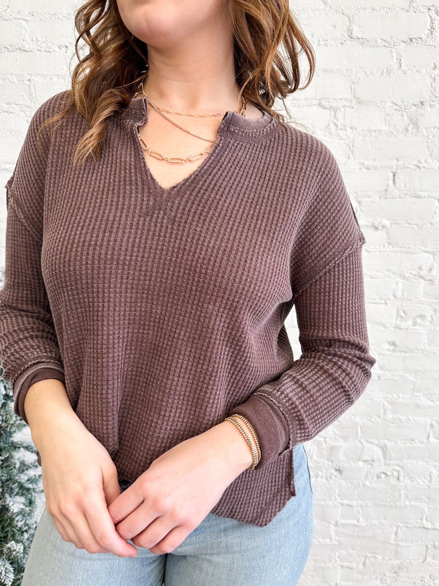 Driftwood Thermal Long Sleeve Top