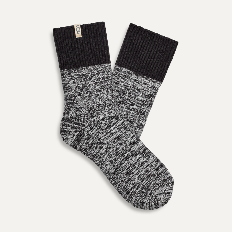 Women's Rib Knit Slouchy Quarter Sock