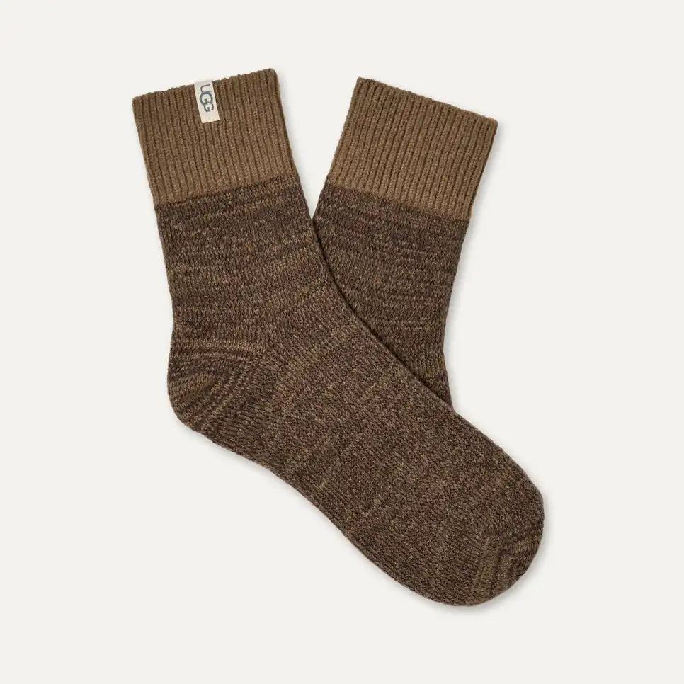 Women's Rib Knit Slouchy Quarter Sock