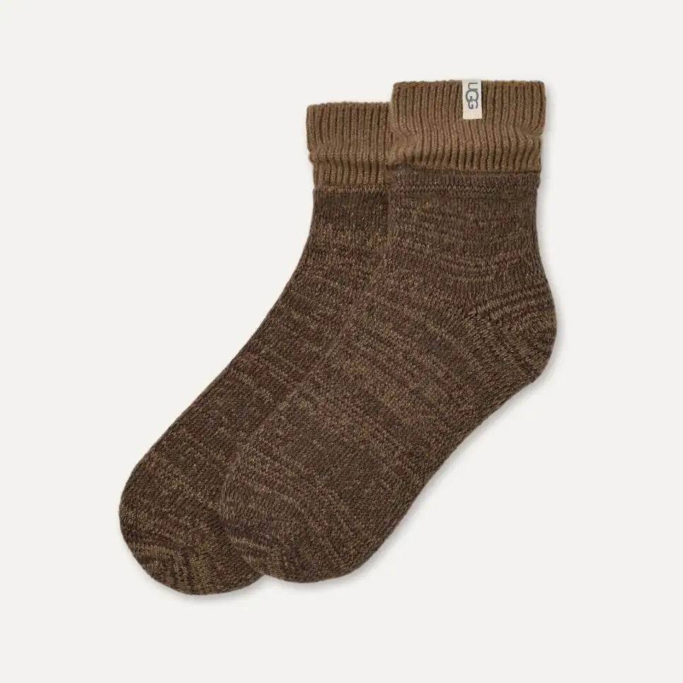 Women's Rib Knit Slouchy Quarter Sock
