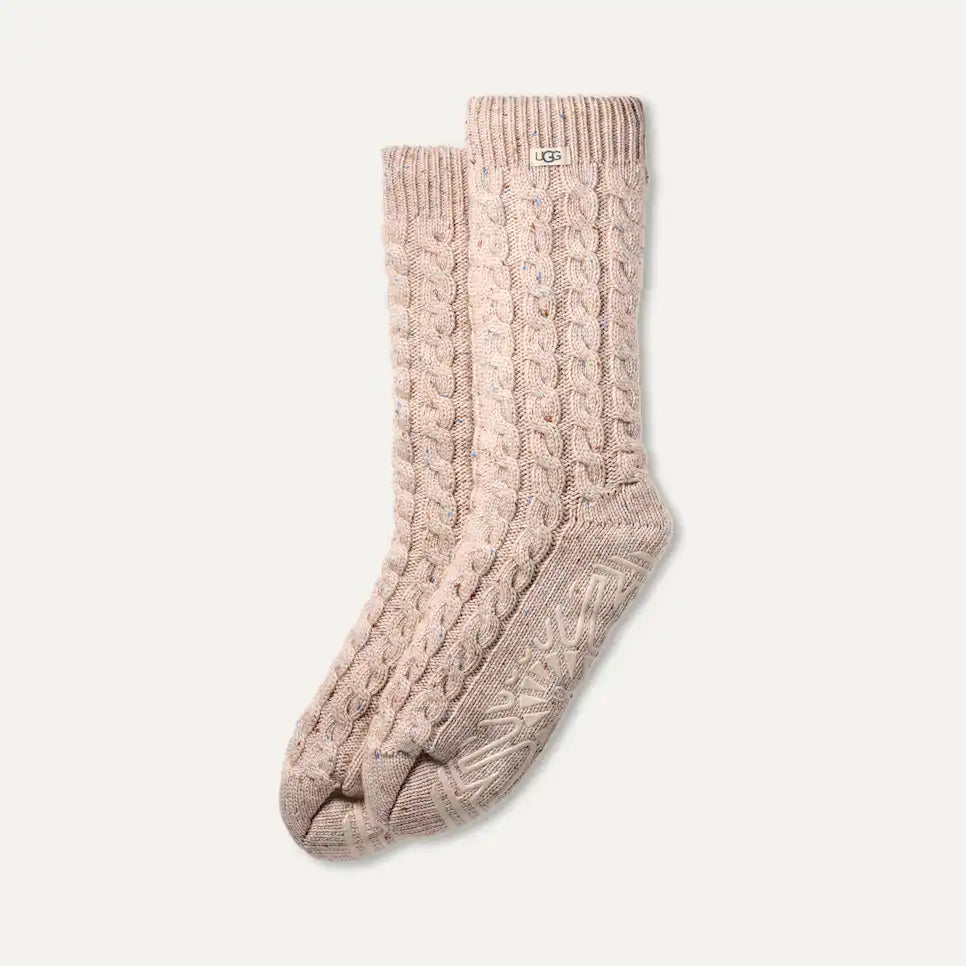 Women's Elowyn Cable Knit Fleece Lined Sock