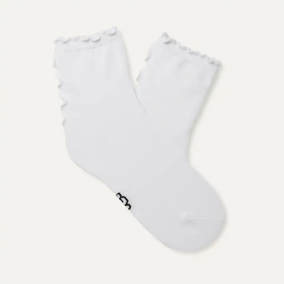 Women's Karsyn Lettuce Edge Quarter II Socks