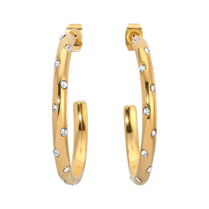 Heidi Thin Hoop Earrings