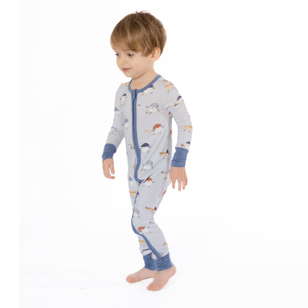 Baseballs Playing Baseball Convertible Romper