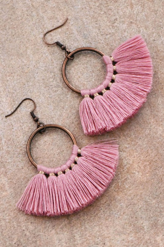903 Boho Tassel Earrings