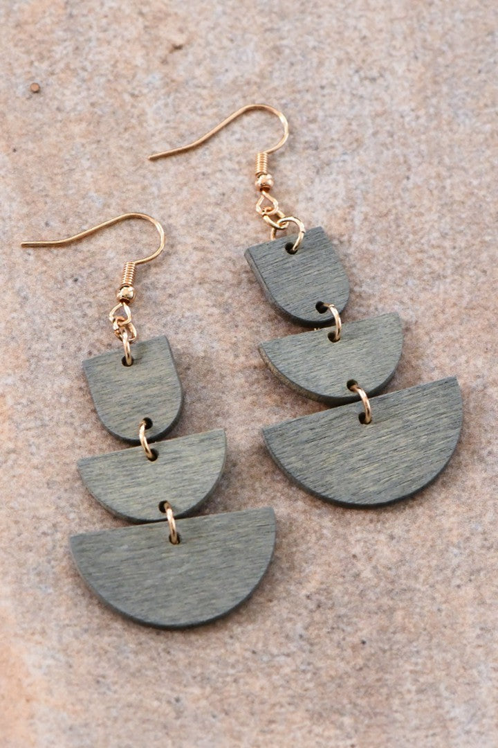 599 Wooden Drop Earrings
