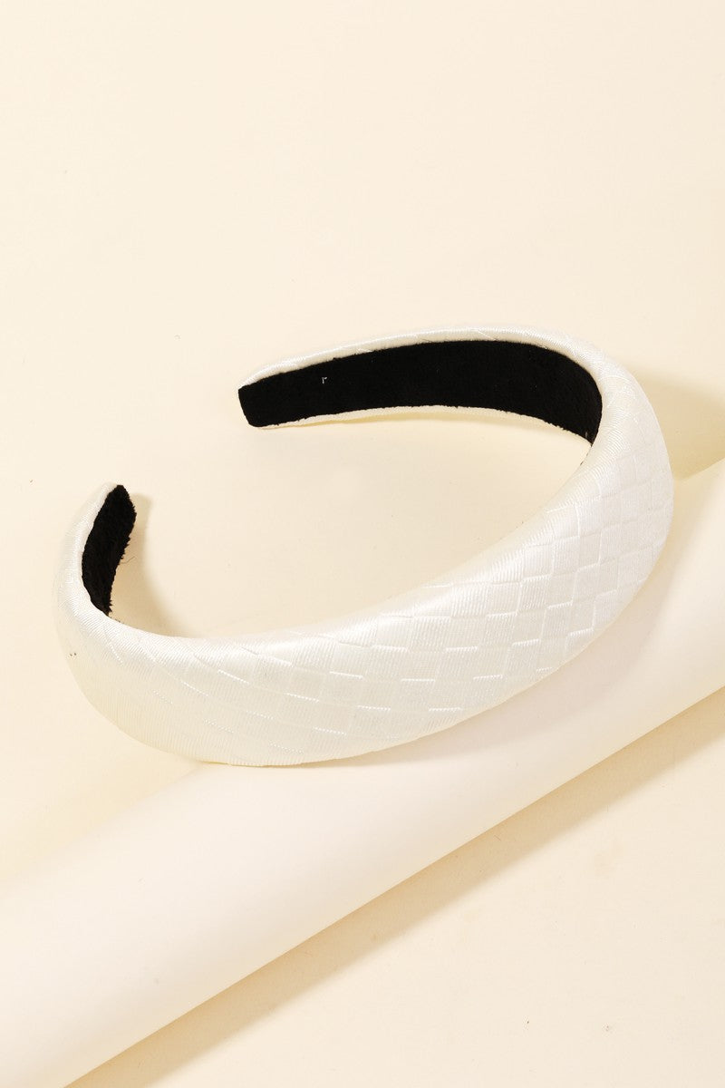 001 Satin Basketweave Headband