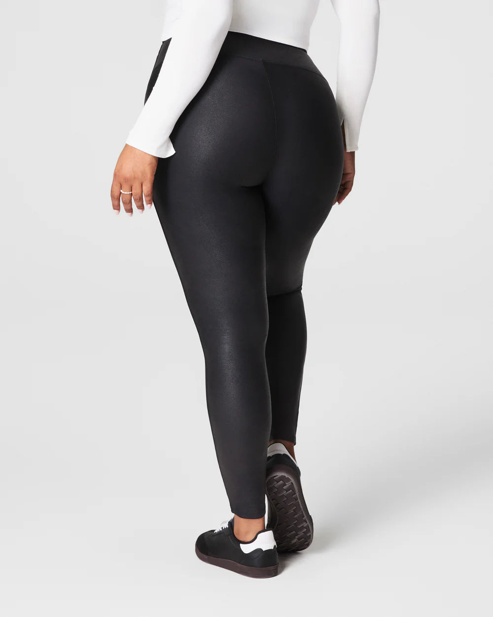Faux Leather Fleece Lined Legging
