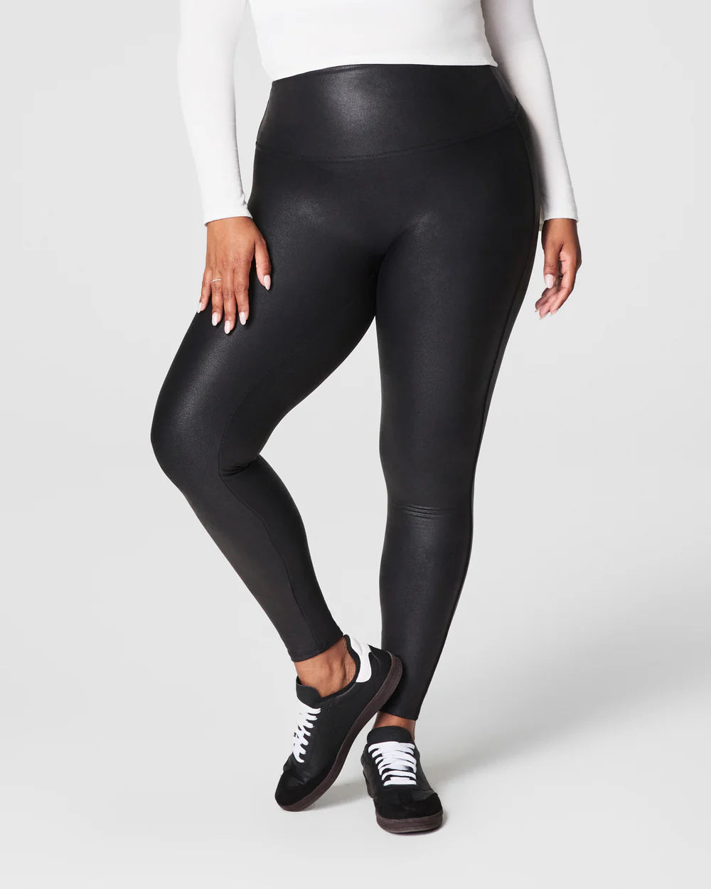 Faux Leather Fleece Lined Legging