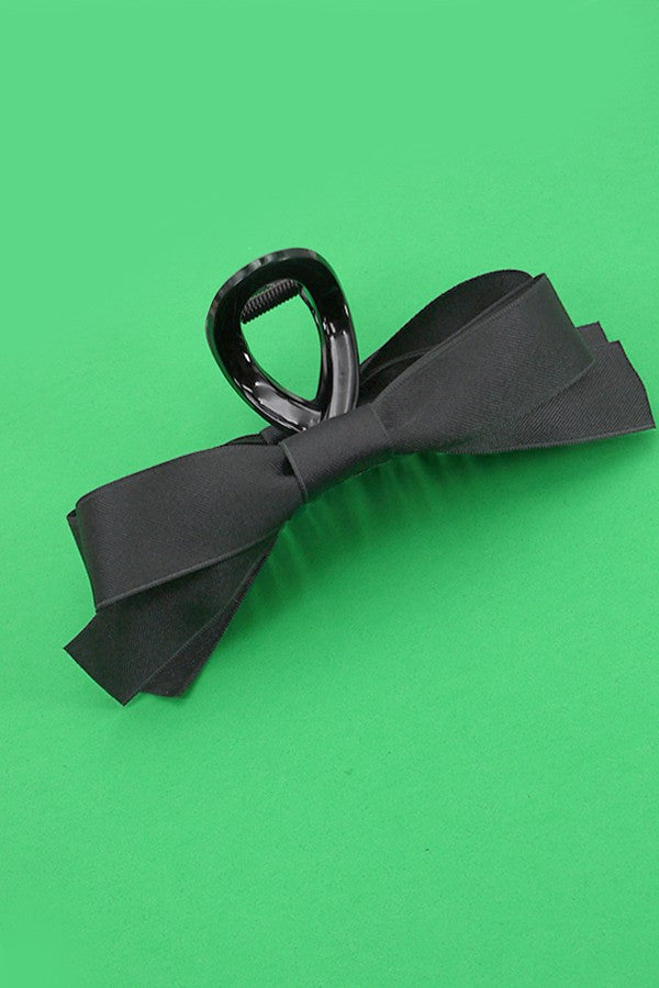 Large Silky Bow Claw Clip