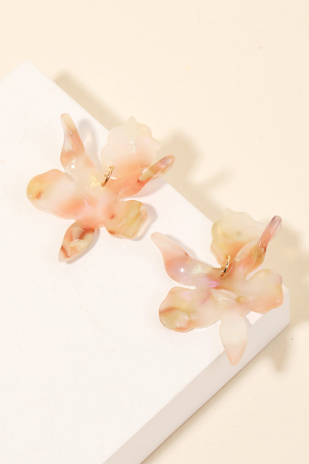 196 Acetate Flower Earrings