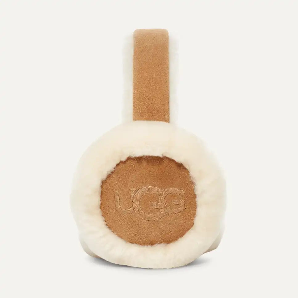 Women's Sheepskin Embroidery Earmuff