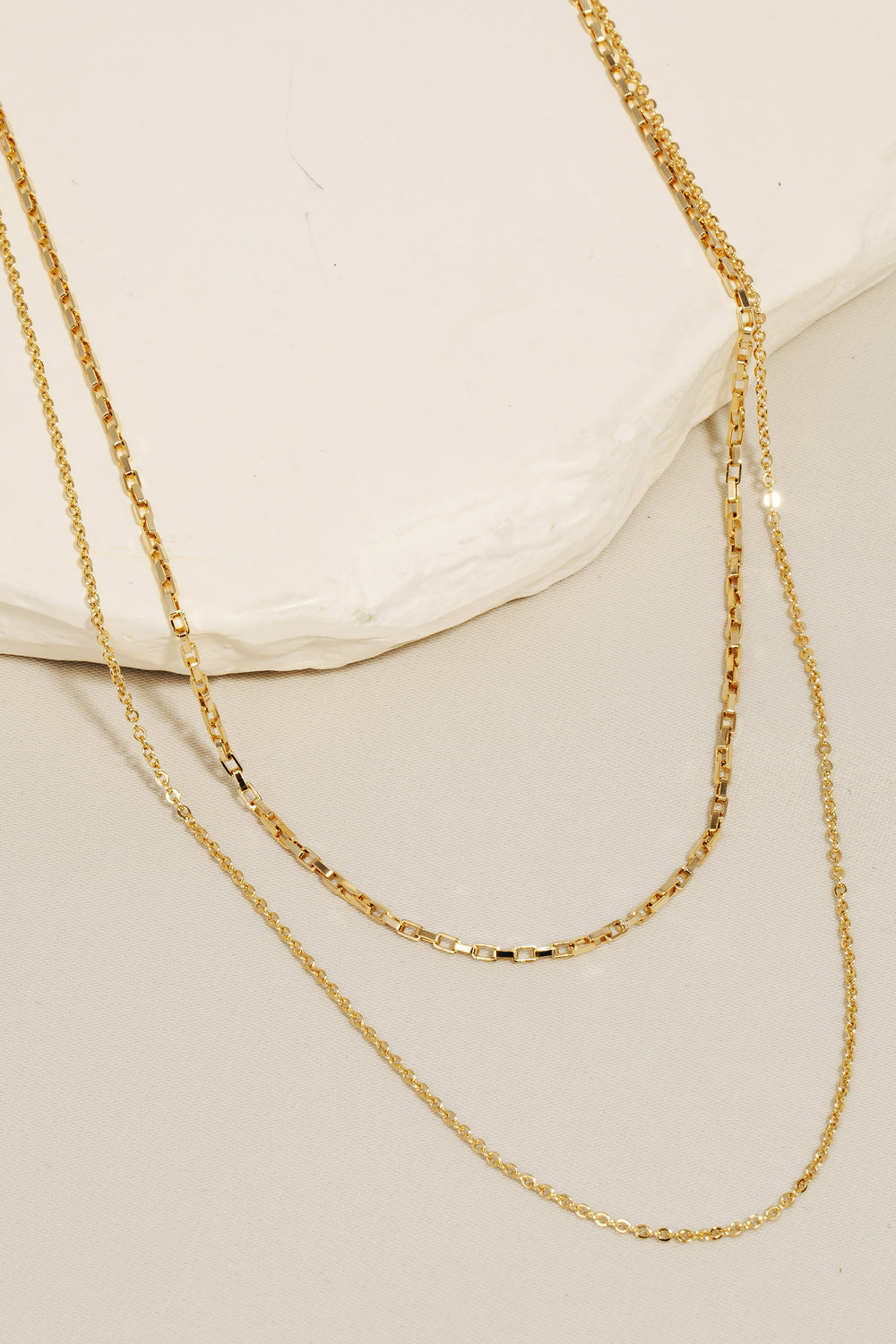 152 2 Row Chain Necklace