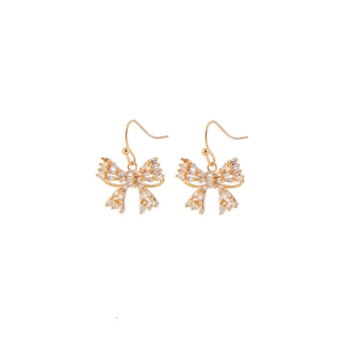 Rhinestone Bow Earring