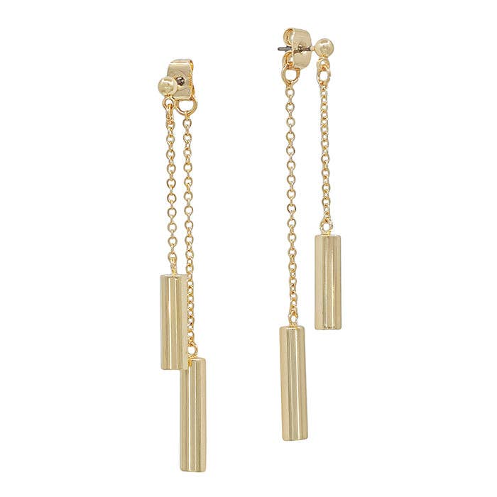 Cylinder Drop Earrings