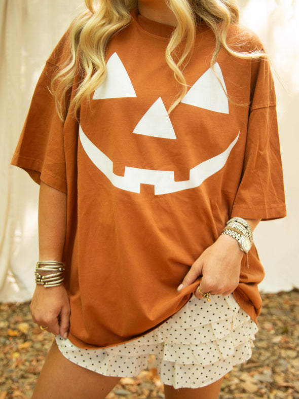 Pumpkin Oversized Tee
