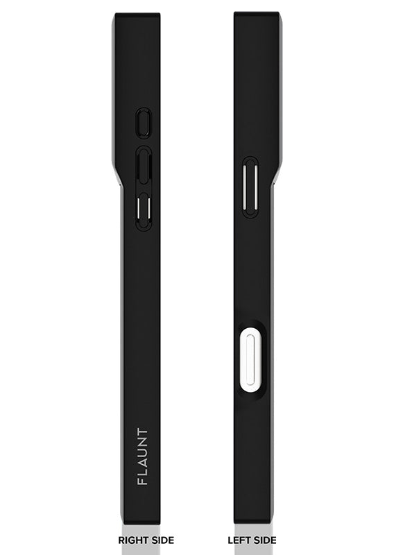 Magsafe Iphone Case in Black Crocodile Leather