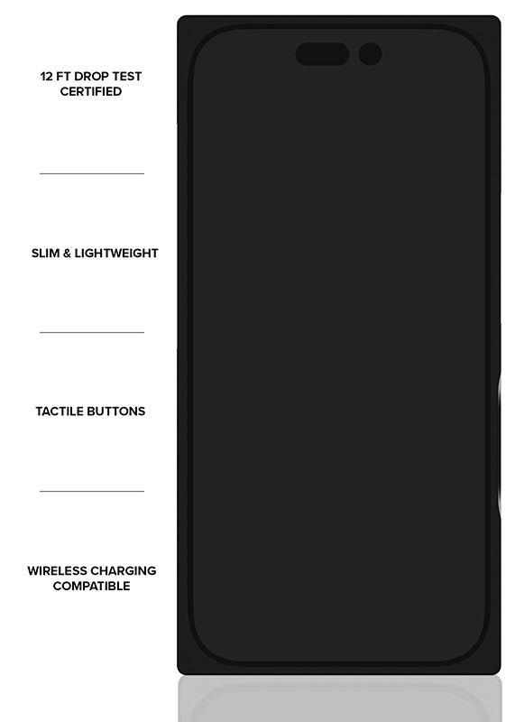 Magsafe Iphone Case in Black Crocodile Leather