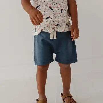 Navy Harem Shorts