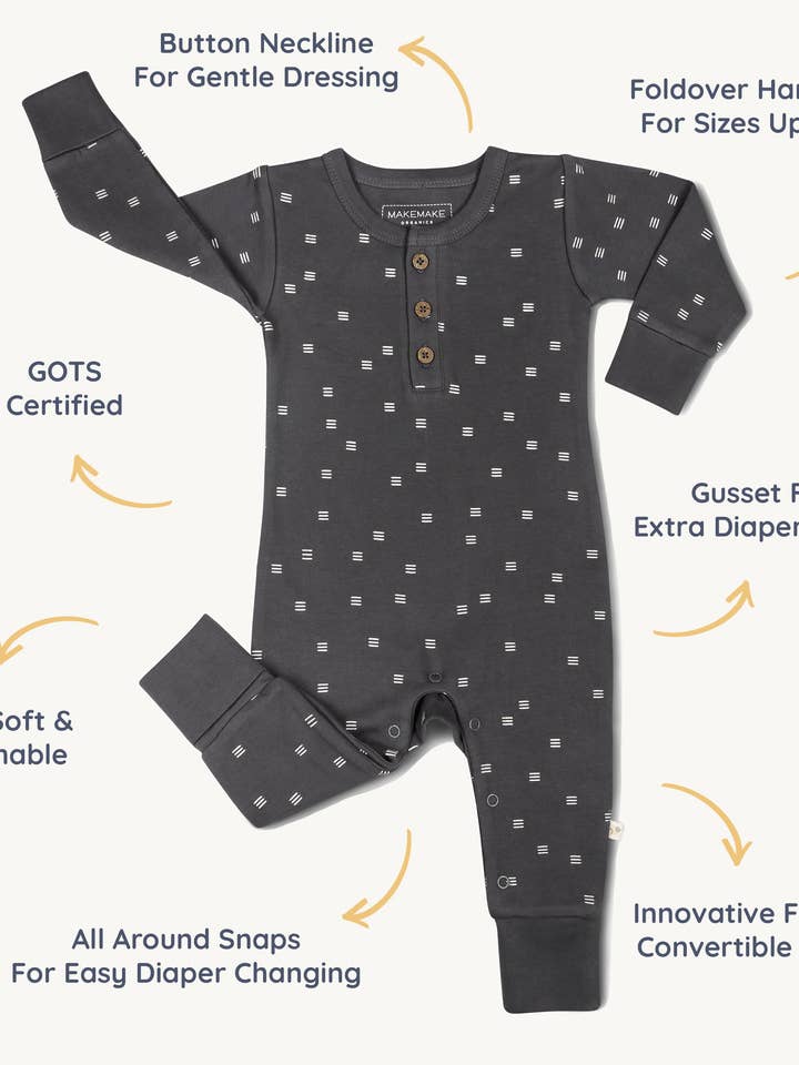 Tribe Organic Button Romper