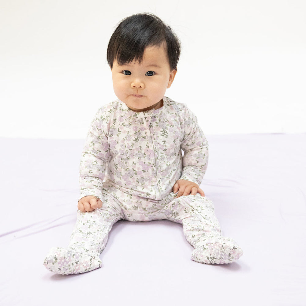 Shannon Floral 2 Way Zipper Footie