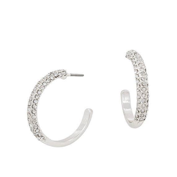 Pave Hoop Earring