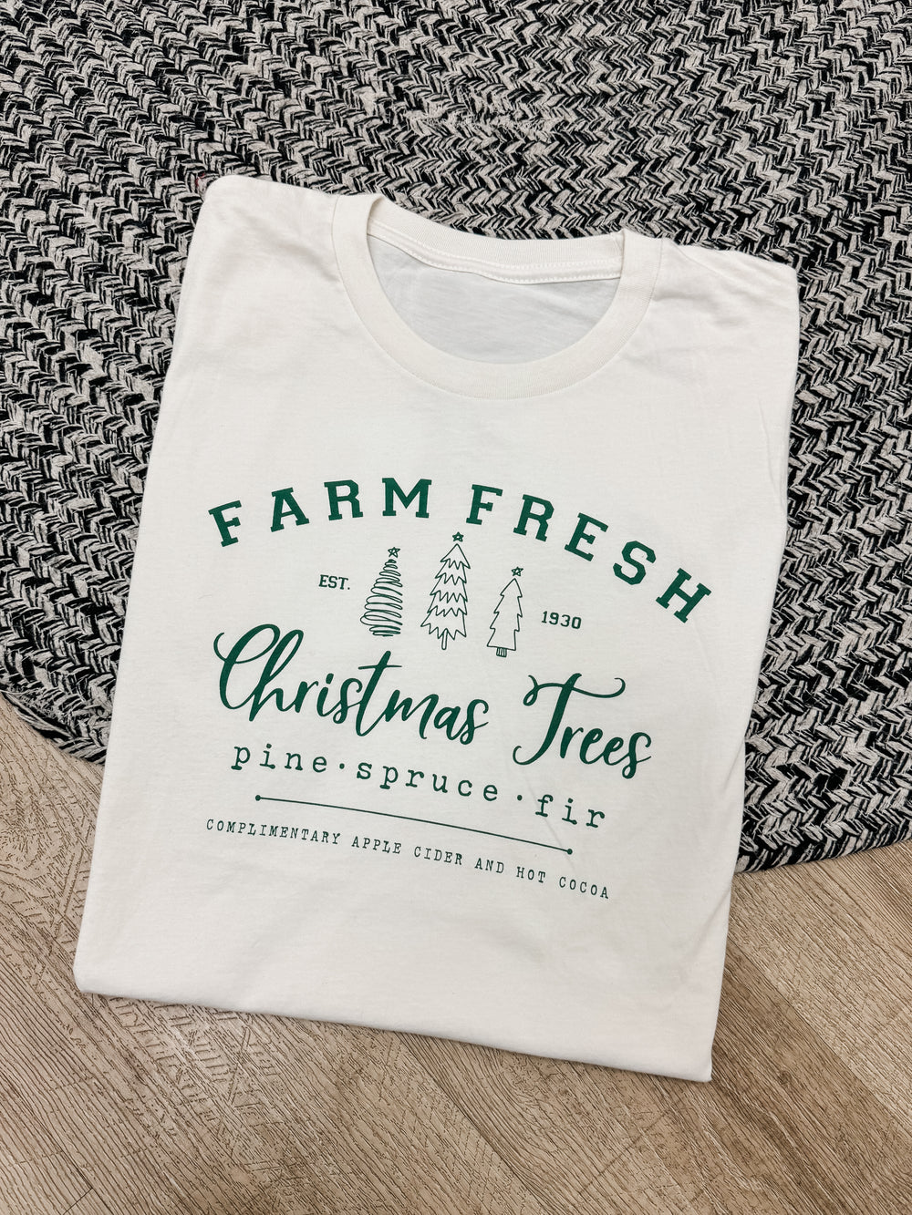 Farm Fresh Christmas Trees Graphic Tee