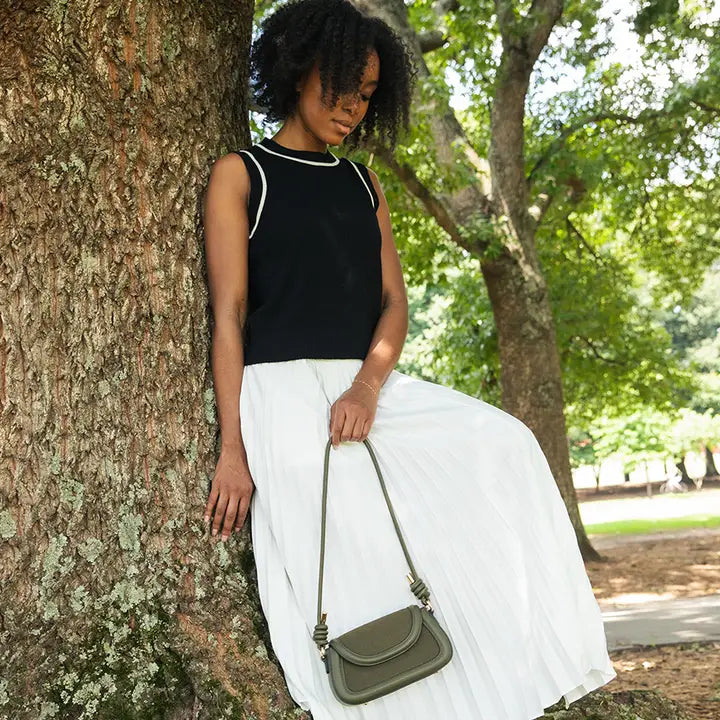 Marina Suede Crossbody Bag