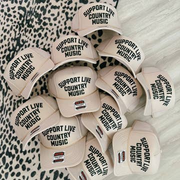 Support Live Country Music Trucker Hat