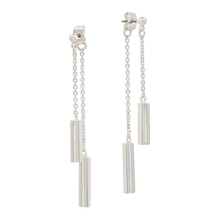 Cylinder Drop Earrings