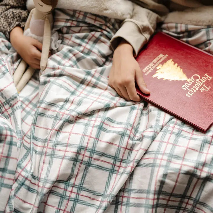 Holiday Minky Faux Fur Throw Blanket