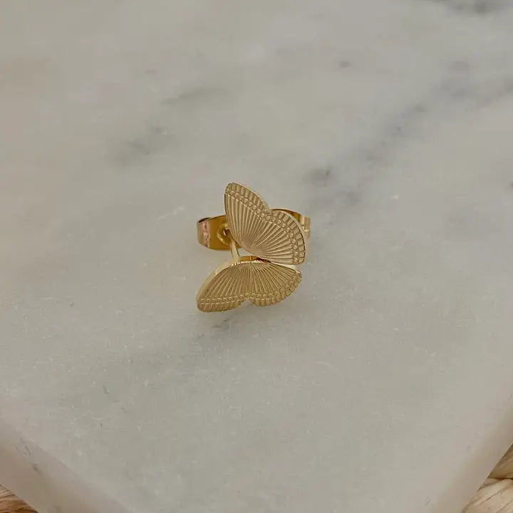 Butterfly Wings Stud Earrings