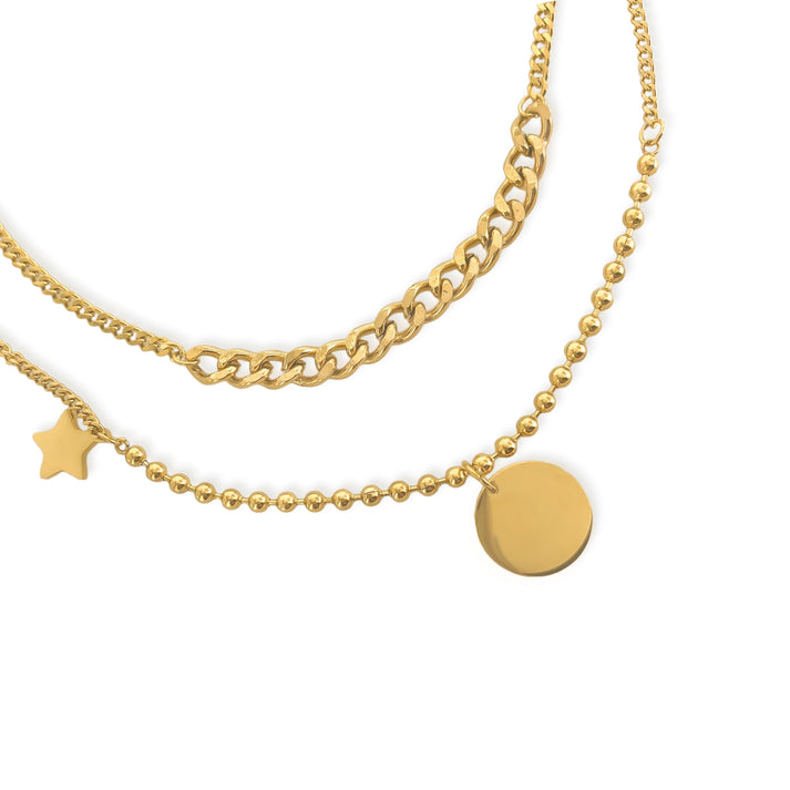 005 Coin Layered Necklace