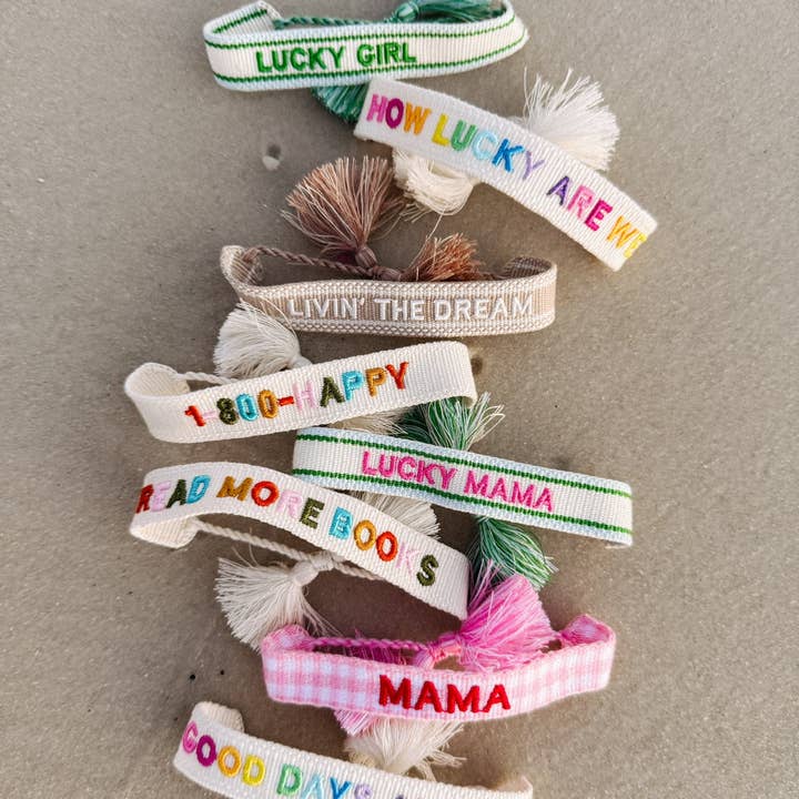 Livin' The Dream Embroidered Bracelet