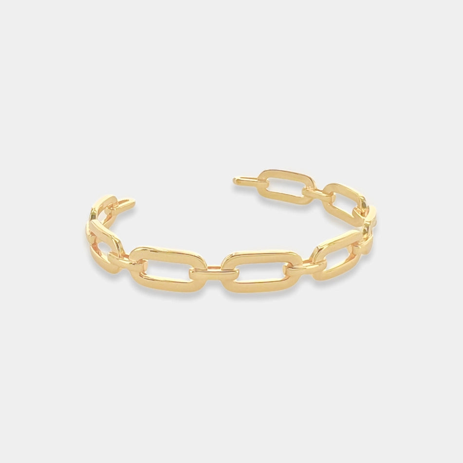 087 Enamel Paperclip Cuff