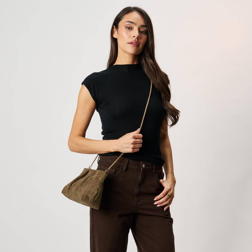 Elva Crocodile Clutch