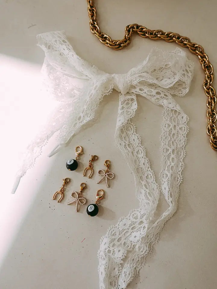 White Shoelaces & Charms