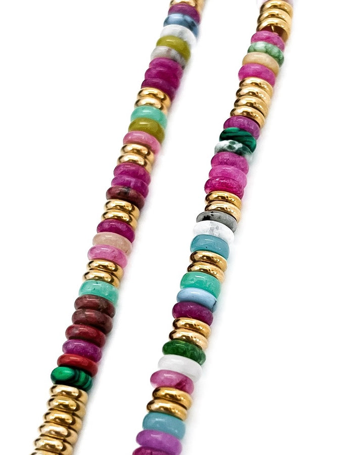 Joan Beaded Stone Necklace