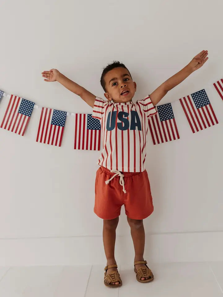 USA Boy's Short Sleeve Tee