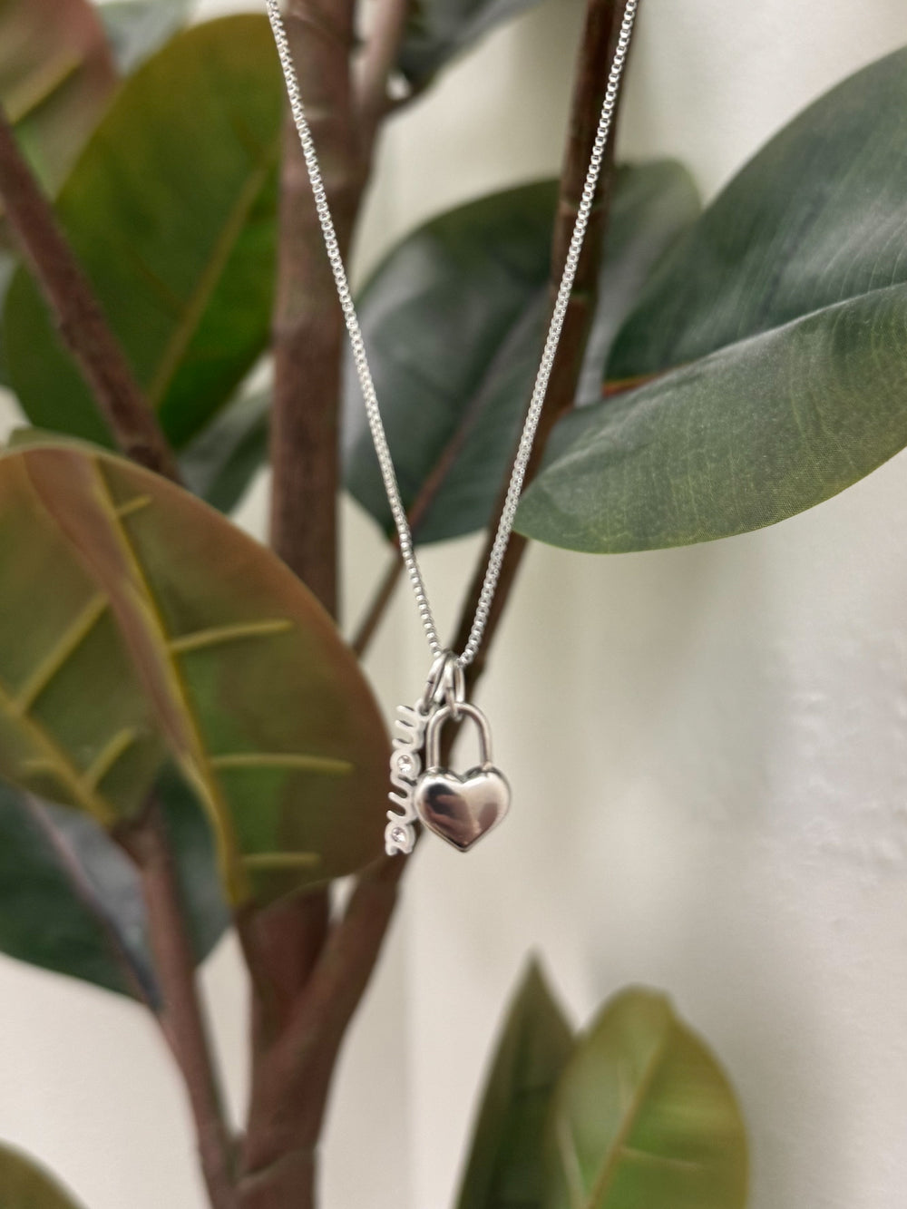 Mama Heart Lock Necklace