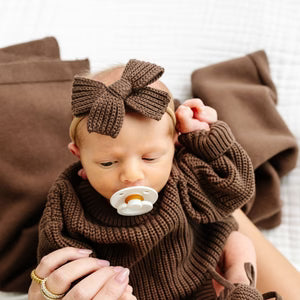Chunky Knit Sweater Bow Headband