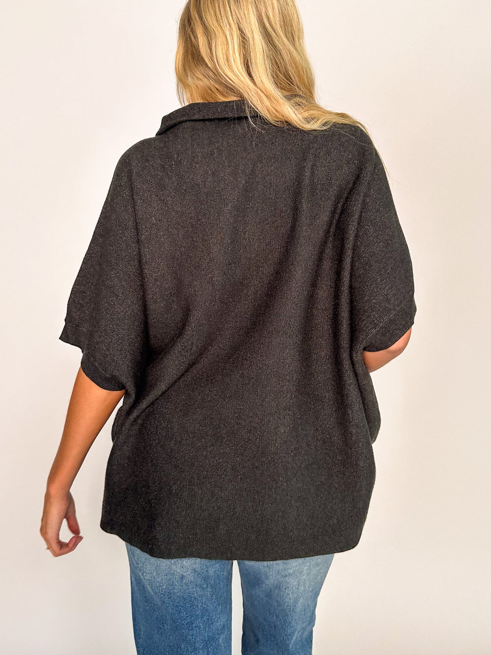 Cosima Sleeveless Funnel Neck Poncho