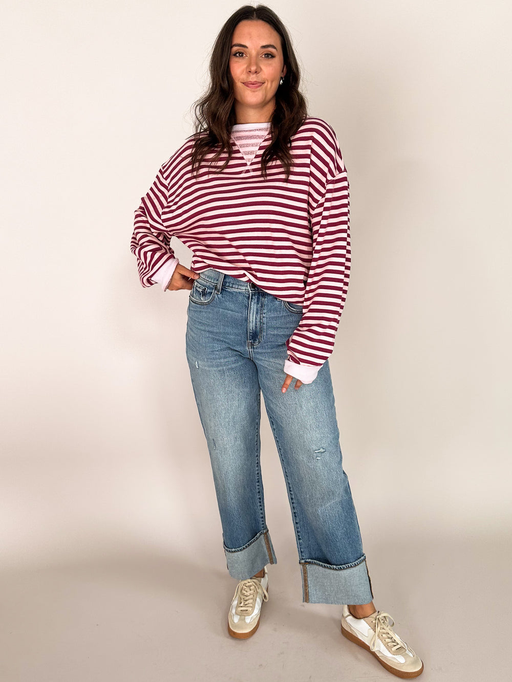 Classic Striped Crew