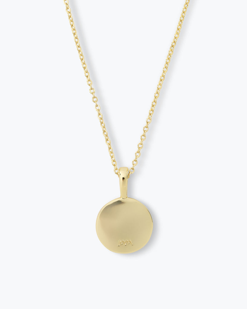 Baby Love Letters Medallion Necklace