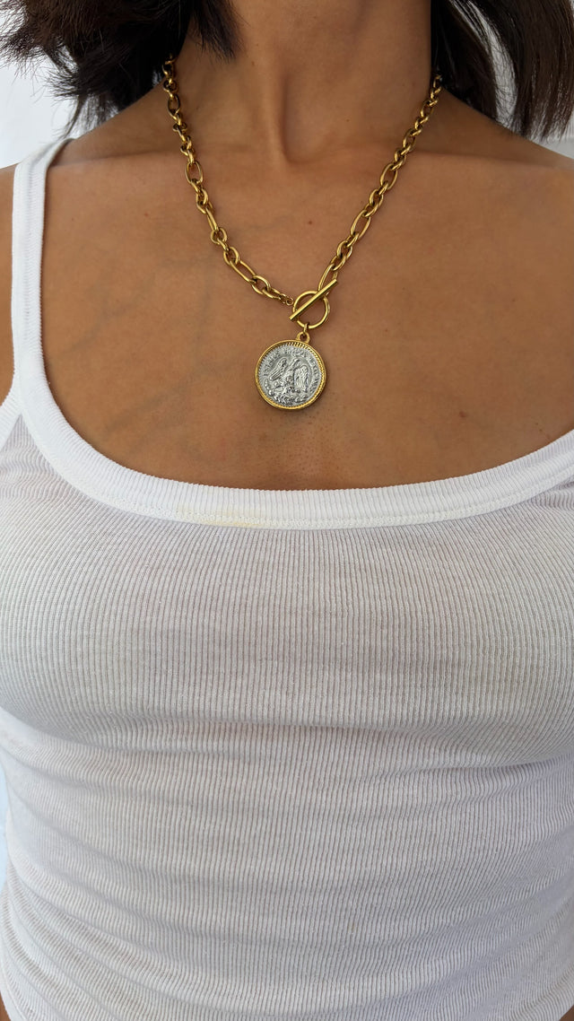 Peso Chain Link Necklace