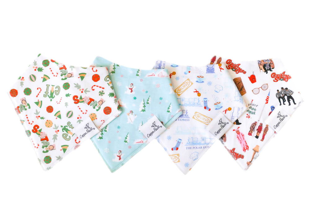 Bandana Bibs (4 Pack) Holiday