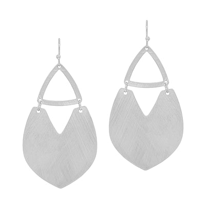 366 Metal Leaf Shape Earrings